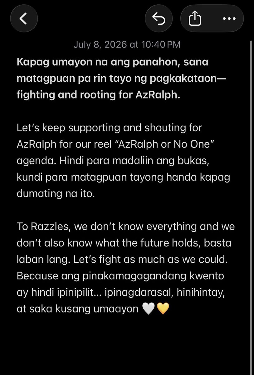 heyitsjgirly's tweet photo. I have been mentally stuck here.

A moment I keep coming back to. A memory I never really wanted to leave.
But as much as I want to stay in this page, I know it's time to flip the papers, resonate our standg, and keep fighting for an AzRalph project.

AZRALPH FOR STARBUCKS COFFEE https://t.co/hJGN2bQrtb