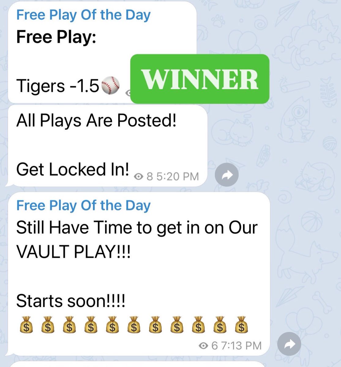 unclebennysbets's tweet photo. Join the team, stay disciplined, make some money. Repeat.
#Gambling𝕏 #sportsbetting #parlay #gamblingtwitter https://t.co/hNa7hsuEIO