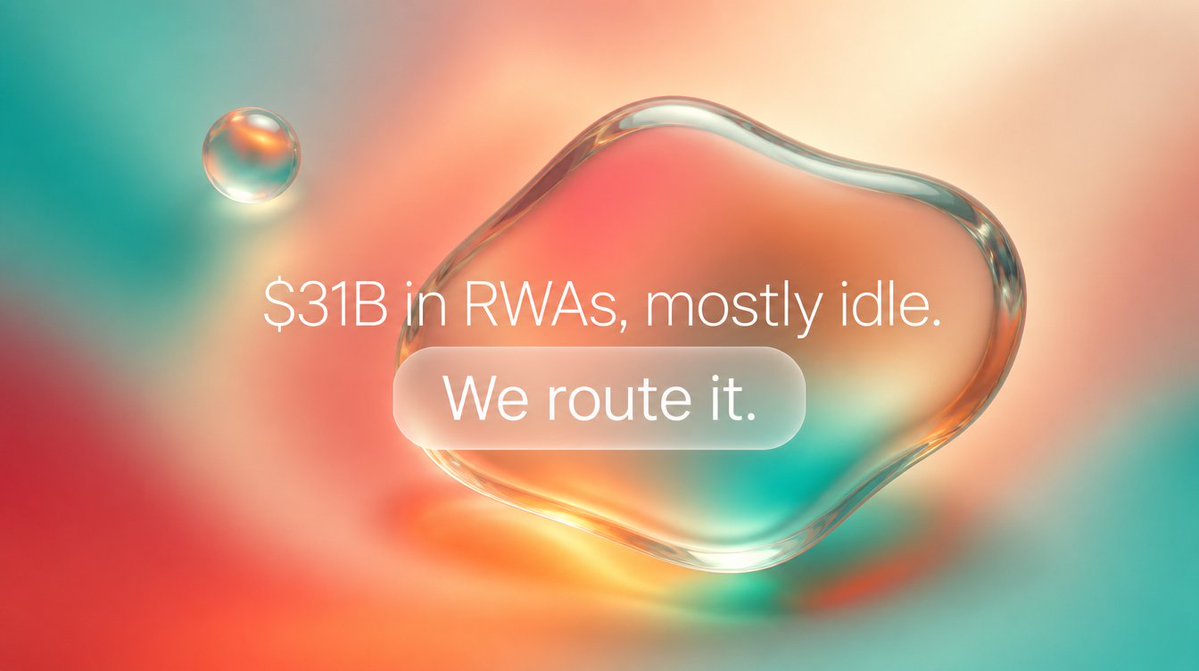 Yieldfy's tweet photo. The RWA market crossed $31 billion on public blockchains as of July 2026, up more than 400% since early 2025. 

Six asset classes have each passed $1 billion on-chain. BlackRock, Franklin Templeton, Apollo, and JPMorgan all have live tokenized products. 

But most of it just sits there. Tokenized treasuries earning a coupon while Solana venues pay multiples more.

That gap is the entire reason Yieldfy exists. Deposit your RWAs, and the agent routes them to the best-yielding Solana venue automatically, non-custodial, in seconds.

The money already arrived. We built the rail it's been waiting for.