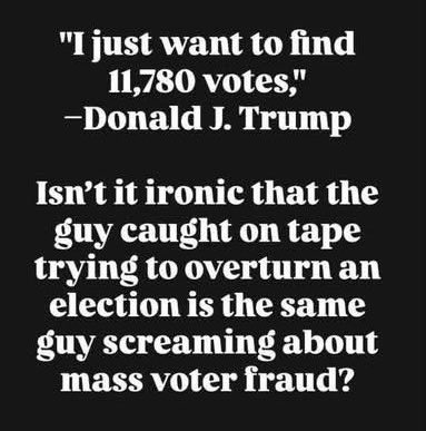 lisakrstin's tweet photo. #DemsUnited
Finding 11,780 votes that don't exist is the very definition of voter fraud. https://t.co/u3NoRuMlob