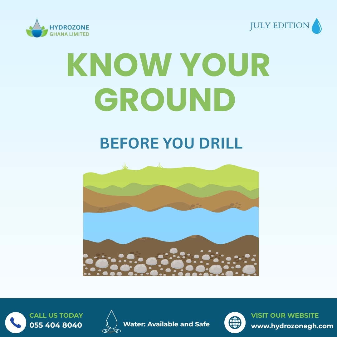 HydrozoneGh's tweet photo. 💧 Before drilling, know your ground.

A geophysical survey helps identify the best drilling location, improving your chances of a successful borehole while saving time and money.

📞 055 404 8040

#HydrozoneGhana #KnowYourGround  #BoreholeDrilling https://t.co/LiBxf8w54N