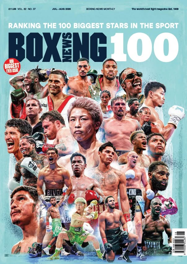 oliverfennell's tweet photo. The latest @BoxingNewsED launches the annual 𝐁𝐍𝟏𝟎𝟎 - our rating of the brightest stars in boxing. And it's the biggest-ever BN at 𝟏𝟏𝟔 𝐩𝐚𝐠𝐞𝐬!
Also: Charlie Magri, Tim Tszyu, Sam Eggington, Kristian Prenga + more
In shops tomorrow or order: https://t.co/dm6snskZnH https://t.co/WR7J54cP0x