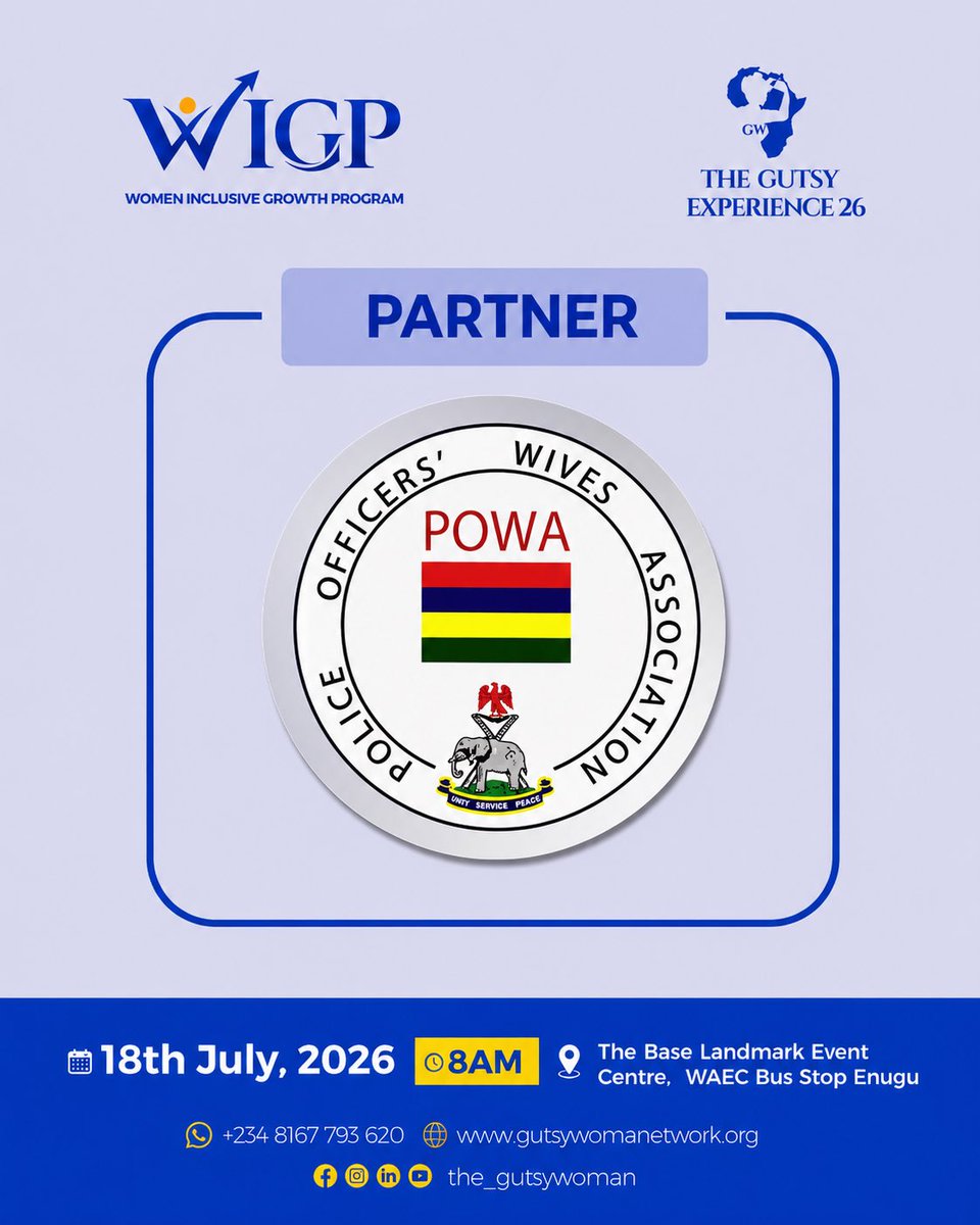 Thegutsynetwork's tweet photo. We're excited to partner with the Police Officers' Wives Association (POWA) as we continue to expand the reach and impact of The Gutsy Woman Network.

#GutsyWoman #TheGutsyExperience2026 #WIGP #financialinclusion #fromaccesstoownership https://t.co/RqCv4MMx4m