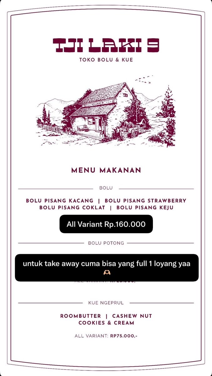 Buywithsals's tweet photo. haii semua aku open jastip bolu tjilaki yaa, harga di bawah sudah NETT atau tidak ada tambahan fee lagi 🙌🏻

⏰ ready jumat 10 juli 2026
📦pengiriman dari jakarta selatan
💯limited stock only https://t.co/SE4aZqfF7a