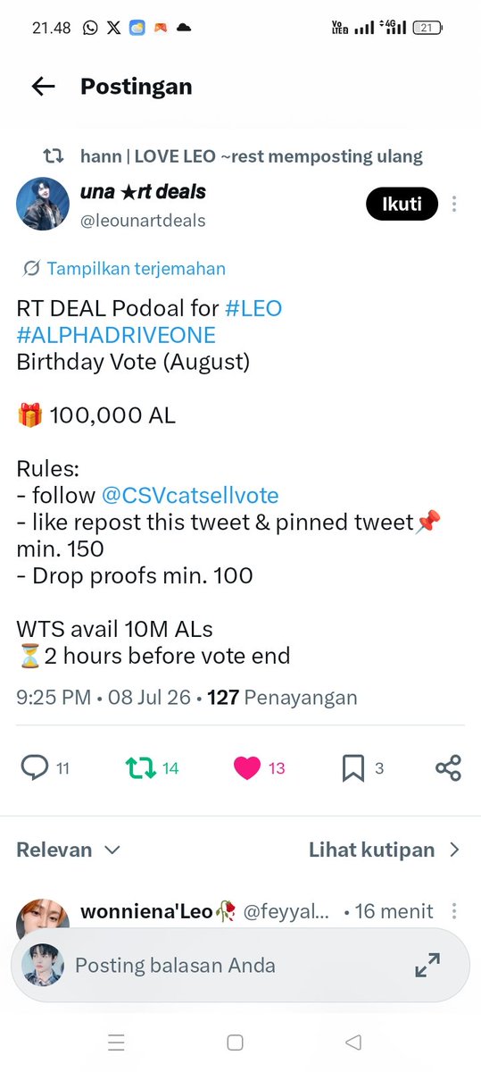 lengwonly's tweet photo. @leounartdeals @CSVcatsellvote For #LEELEO https://t.co/Kzug4ywmJ0