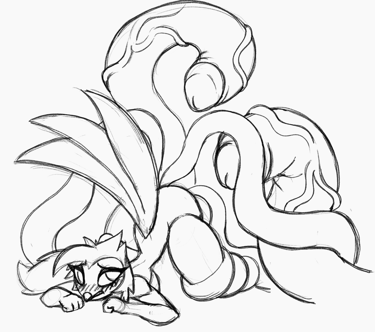 Dragonheart302's tweet photo. Had these sketches sitting around, and figured, might as well post them now.
Had the urge to draw Octavia on the receiving end of some very large tentacles. And of course, getting a little too much for her to handle as they come out the other end. ;3
#Octavia #NSFW #tentacles https://t.co/jZKfHCh1Rw
