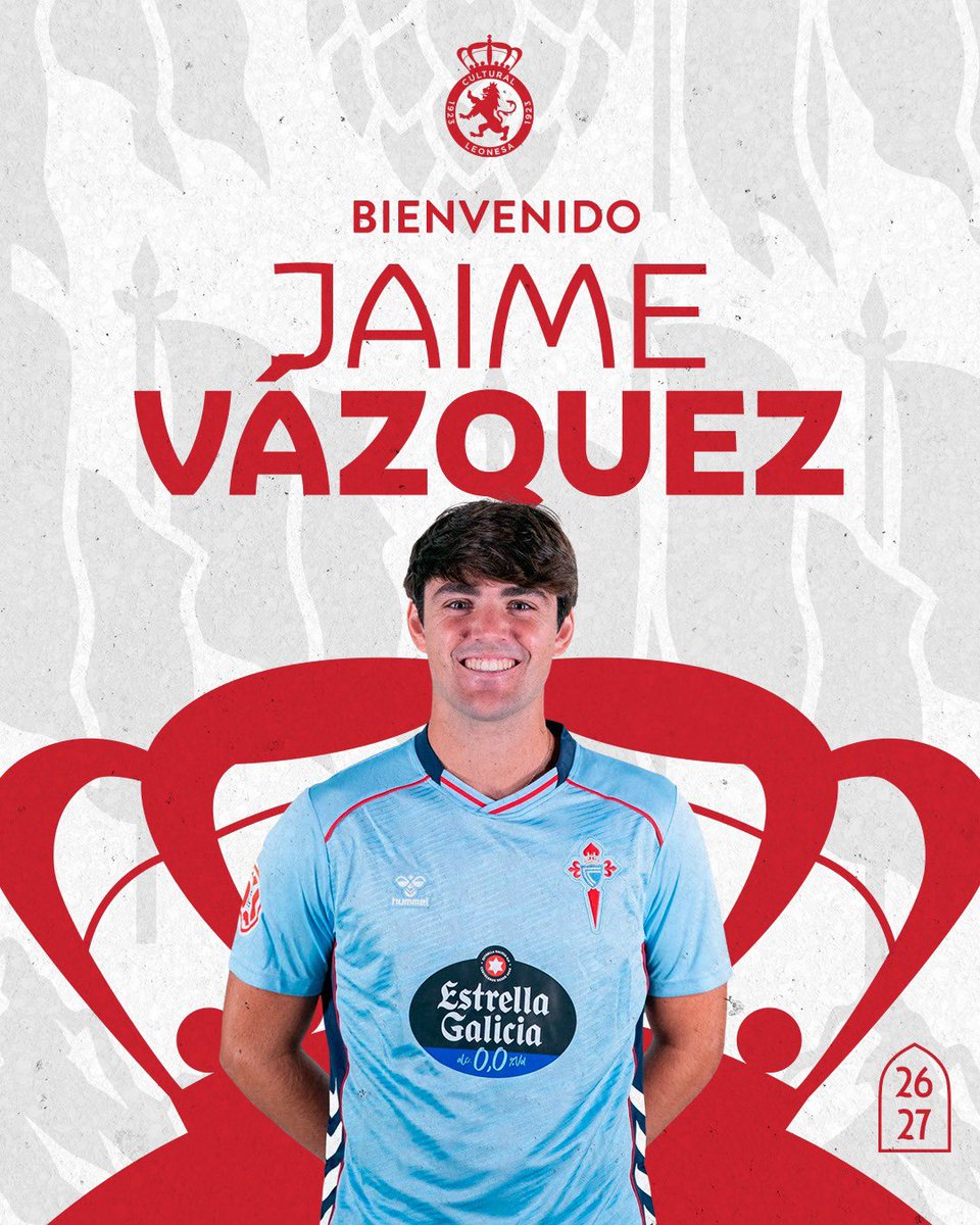 CyDLeonesa's tweet photo. 🔴 𝗖𝗢𝗠𝗨𝗡𝗜𝗖𝗔𝗗𝗢 𝗢𝗙𝗜𝗖𝗜𝗔𝗟

Jaime Vázquez se incorpora a la Cultural y Deportiva Leonesa 🤝🏽

🔗 Más info: https://t.co/Aq1UgmaXfe

#ParteDeMí | #BienvenidoJaime https://t.co/IvrOsiBXuE