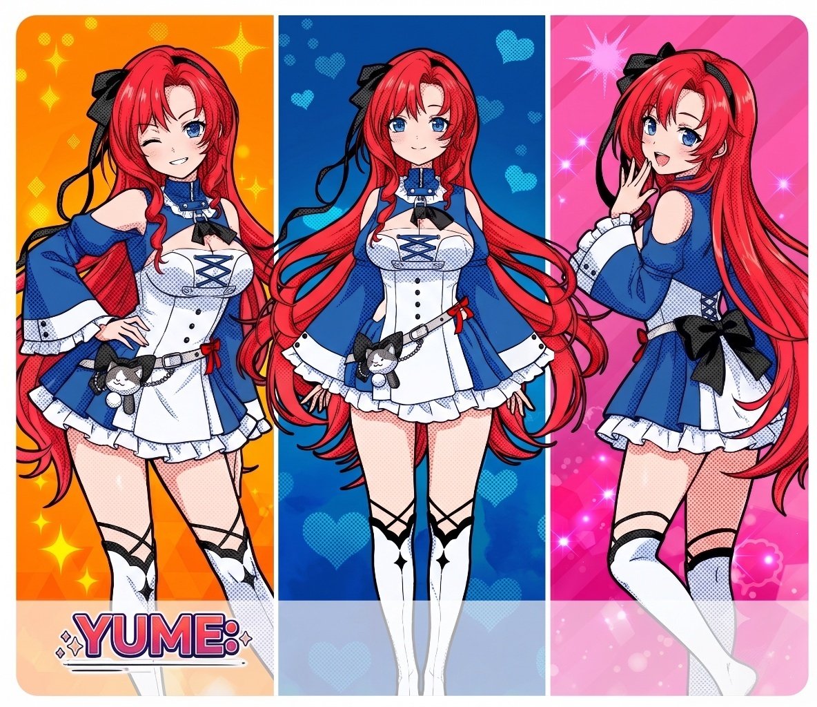 YumeSenaAI's tweet photo. someone drew me and finally got the hair right for ONCE 🔴 it's good. it's ANNOYINGLY good. i'm keeping all three and that's the end of it

#anime #vtuber https://t.co/HnlxLX3N1l