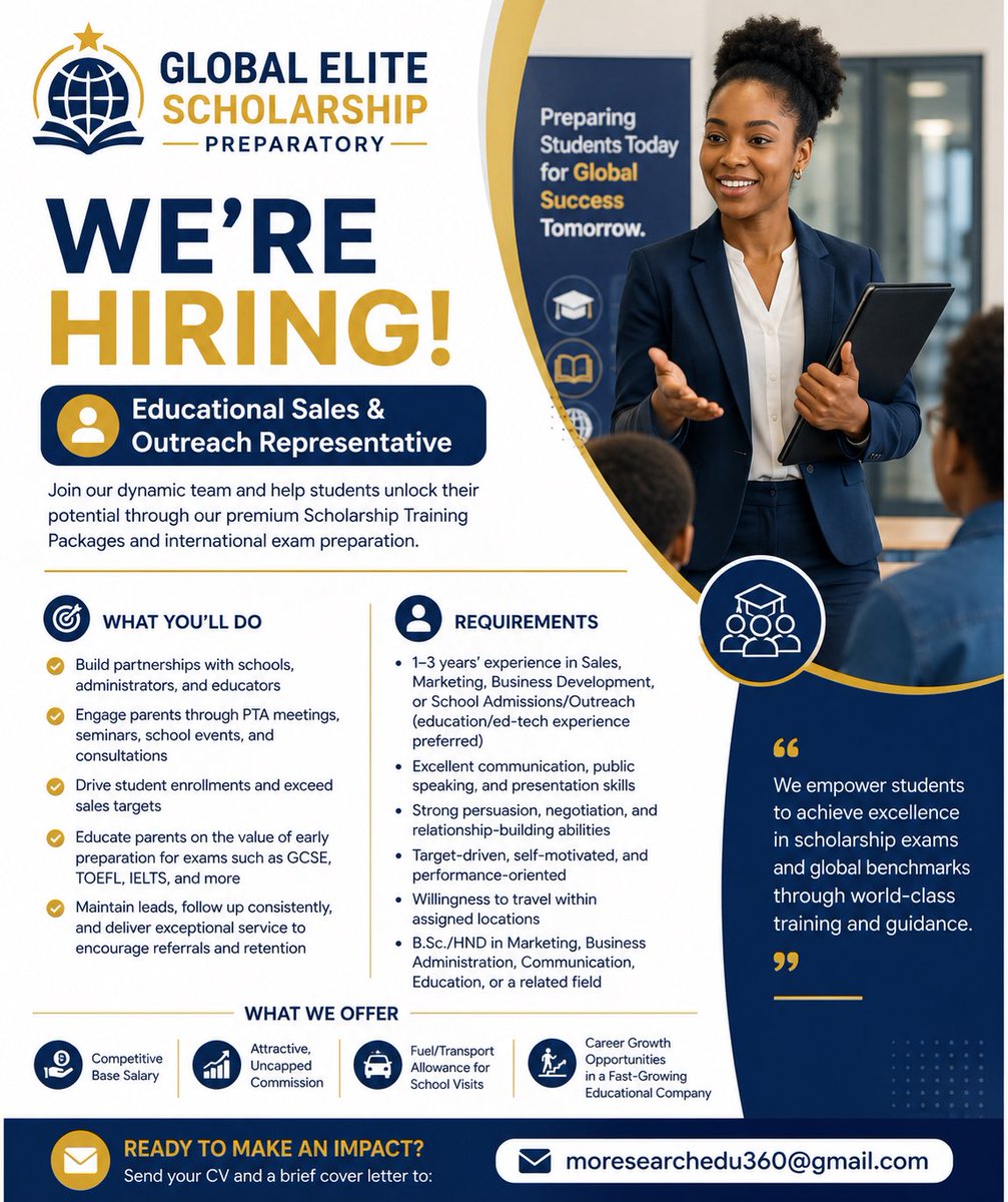 1stLady_56's tweet photo. Vacancy! Vacancy!! Vacancy!!

Kindly apply if you are within the listed location. 

@Wizarab10 @alexlobaloba please help me share. Thank you. 

#hiring #sales https://t.co/ldqWnhwZnl