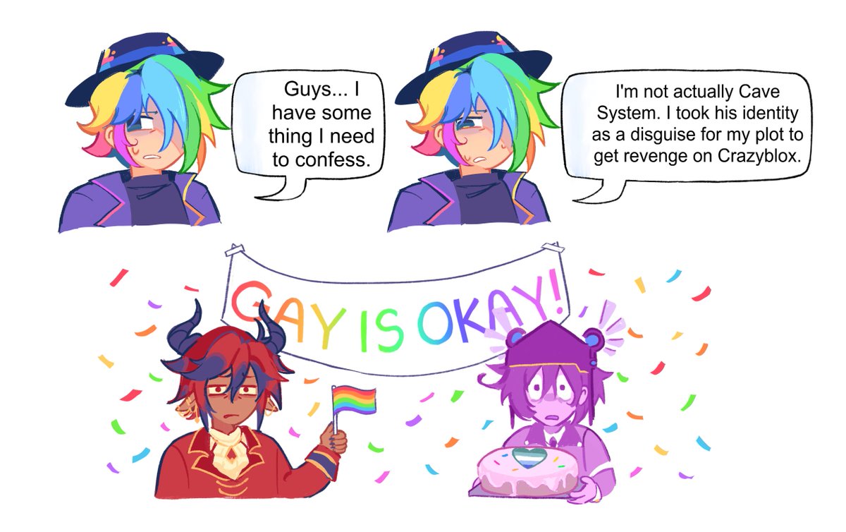 teryzya's tweet photo. i remembered nextiks cave system guide and had an idea Ok . happy pride month guys (CLOSE ENOUGH)

#fe2fanart https://t.co/QvaC2YGFnS