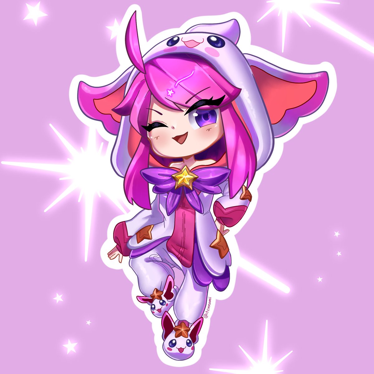 itcinnamii's tweet photo. Pyjama Guardian Lux ✨✨
#artoflegends https://t.co/xO0MHB45Jc