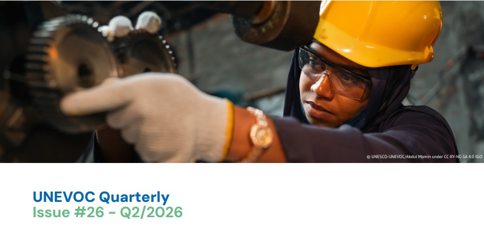 UNEVOC's tweet photo. The latest issue of the UNEVOC Quarterly is out now!

Learn about our recent programmes, get updates from the #UNEVOCNetwork, access new #TVET resources and publications, and see how you can get involved in upcoming activities.

Read it here: https://t.co/jdEdZ14aEm https://t.co/T8wEi4DWaV