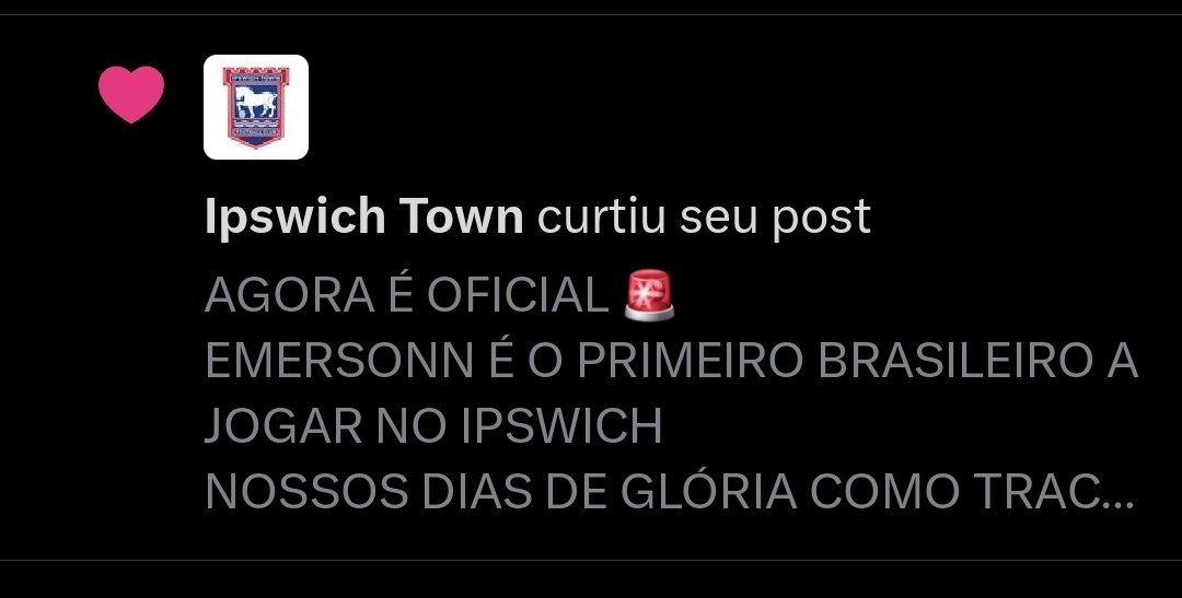 itfcbra's tweet photo. MEU DEUS O IPSWICH ME NOTOU EU TO EM CHOQUE 
É O IPSWICH BRASIL 🇧🇷💙🇧🇷💙
EU TE AMO @IpswichTown 
#itfc #Brasil #Emersonn https://t.co/u6Y5wcdYYo