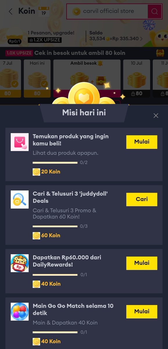 Kailoves5's tweet photo. @bamietorii Aku sih jalanin misi aja, emg lamaa ngumpulinnya. Makanya mending sekalian banyak akun aja 🤣. Selama masa ngumpulin, jajan di ttshop atau shopee atau tahan dulu keinginan sampe yah min 20rb koin itula https://t.co/3dIGwYEQLa