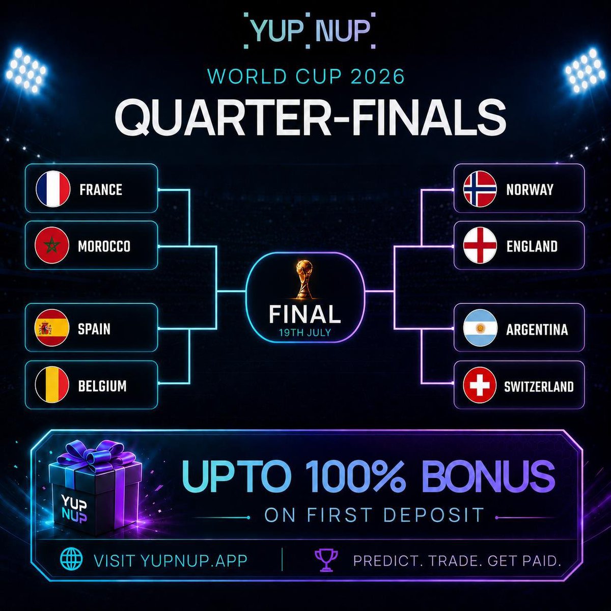 KingAndreasss's tweet photo. The FIFA World Cup may be winding down, but the rewards from our FIFA campaign are just getting started! 

Last week, we proudly paid out the first reward pool - $5,000 💸

The next $15,000 pool drops in just a few days, and there’s still time for you to qualify

Register with my link and stand a chance to win from this 👇

https://t.co/Y41fEeTsET