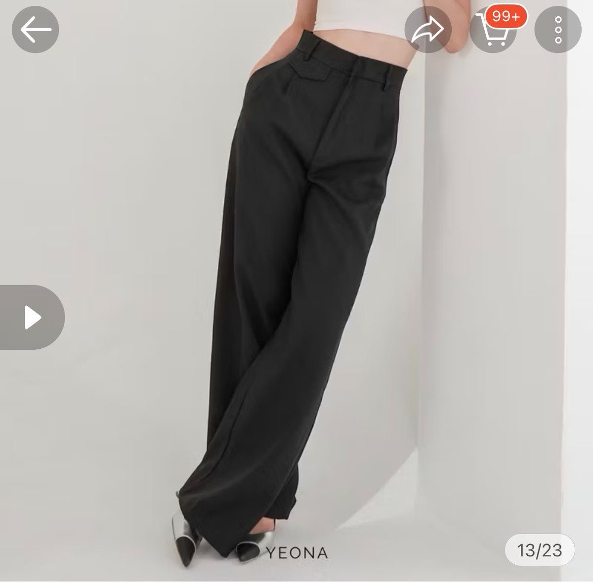 shhouko's tweet photo. wts celana yeona oro pants warna black/hitam ukuran S harga 150k aja dijual karena kekecilan blm pernah dipake baru bgt nyampe 
📍kab. bogor https://t.co/wLGjt5kefN