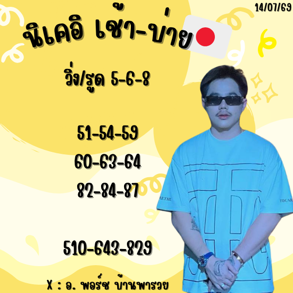 GN200537's tweet photo. 14/07/69 แนวทาง #หุ้นนิเคอิ เช้า-บ่าย🇯🇵

เรทจ่าย 100/1,000 💸
https://t.co/vRqlIlUjjn 💛

#หวยงวดนี้ #หวยหุ้น #หวยฮานอย #หวยลาวพัฒนา https://t.co/HAYXY4qdz8
