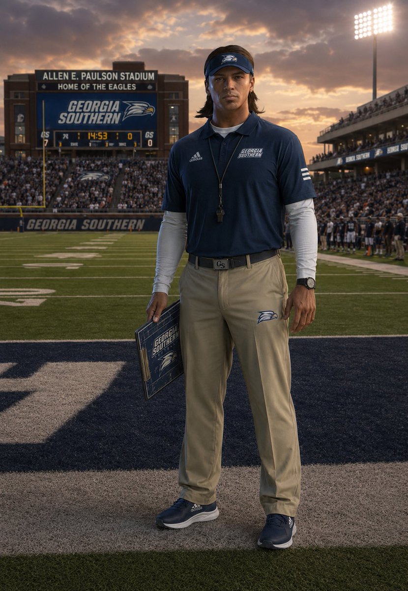 pompiswamp's tweet photo. When I was asked to head to Georgia by the technical director, I had assumed they were hoping I could convince Khvicha Kvaratskhelia to join the elk. Little did I realize they planned a reverse Ted Lasso for me as a manner of refreshing over this summer. Elated to start. #Eagles https://t.co/QrwJAftZBk
