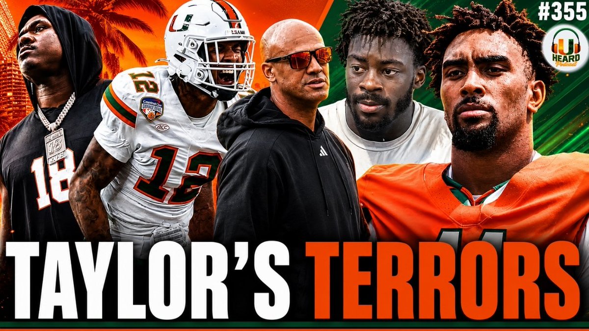 UHeardPod's tweet photo. π¨ LIVE TONIGHT AT 7 PM π¨
π π’ TAYLOR'S TERRORS π π’
Can Jason Taylor reload Miami's EDGE room after losing TWO first-round picks? We're breaking it all down.
πΊ 7 PM | π https://t.co/6l0UzyfAm6
#GoCanes #TheU #CanesFootball #UHeard https://t.co/k2gHy9V2Oy