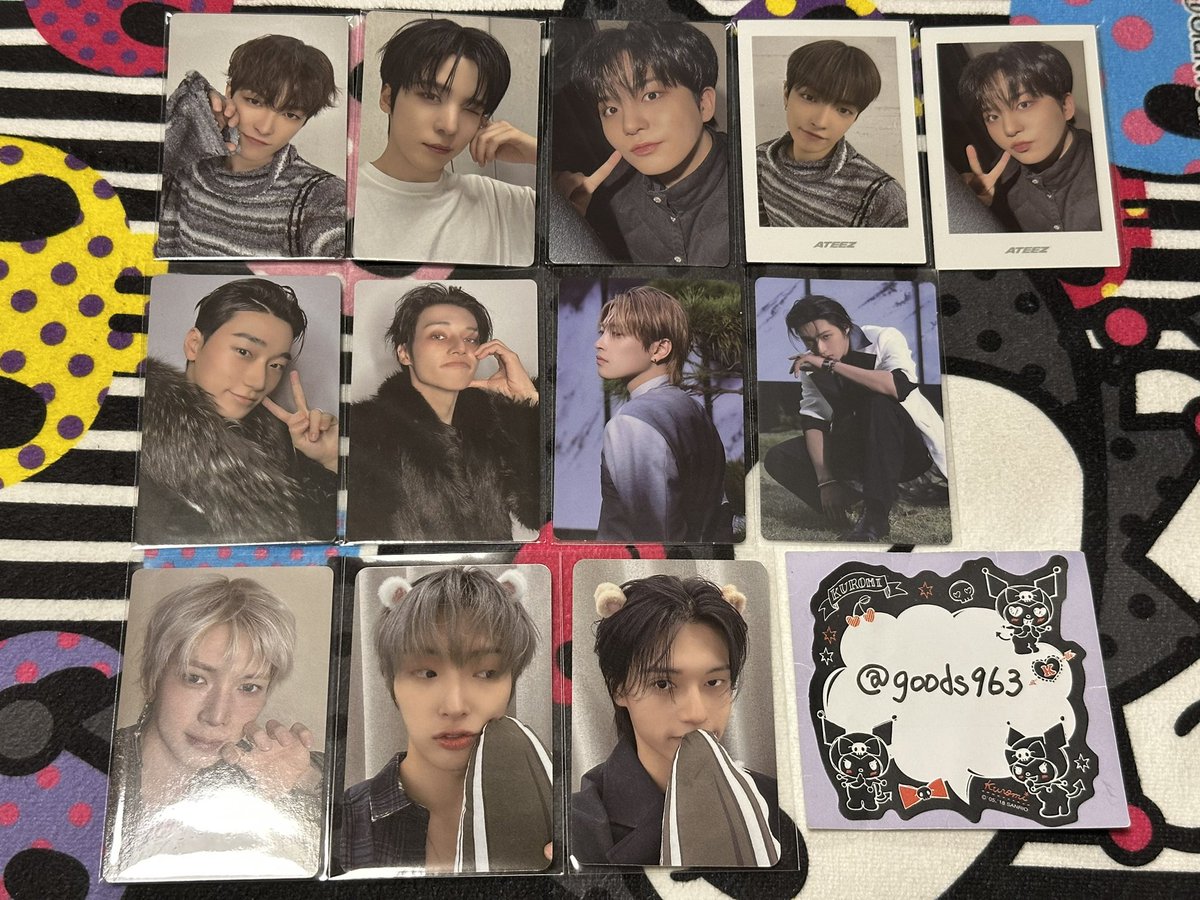 goods963's tweet photo. 【 交換 】
ATEEZ アチズ トレカ 封入 特典 GOLDEN HOUR : Part.5 ゴルアワ5 デジパック

譲) ホンジュン ユンホ ユノ ヨサン サン ミンギ ウヨン ジョンホ
※QR不使用
※デジパ未開封

求) 同異種 ソンファ ※未所持何でも検討⭕️
デジパはホンジュン>ウヨン

郵送または博多、天神のみ手渡しにて交換 https://t.co/sK08EJdIwE