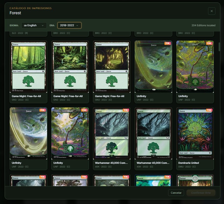 CPlaneswalkers's tweet photo. Llevo un tiempo trabajando en esto y por fin está lista: Proxymancer.

Imprime proxies de MTG gratis. Elige el arte y el idioma de cada carta o sube las tuyas. Exporta un PDF listo para imprimir.

Sin registro. Sin límites. Sin anuncios.
#MTG  #MTGProxy 

https://t.co/kWpphu4Pey https://t.co/2N4zJOZUGC