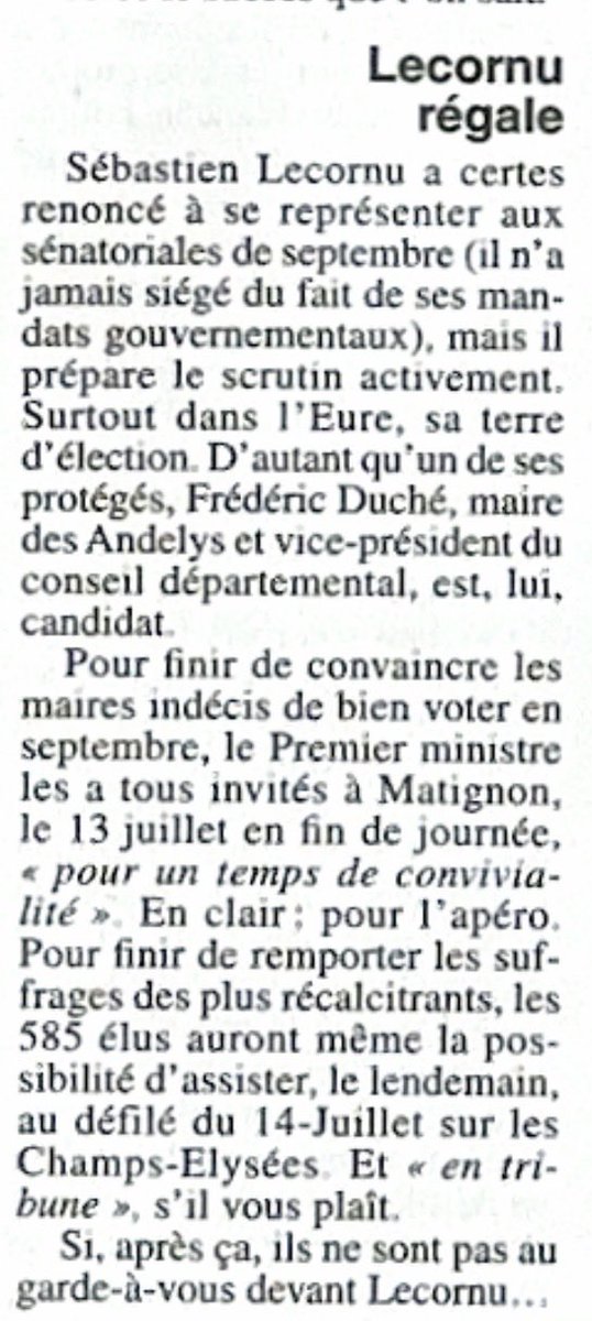 AvecPauperRN's tweet photo. J’invite tous les grands électeurs mais également les électeurs de l’Eure à lire cet article paru dans le Canard Enchaîné de ce jour. Ou comment séduire et acheter des voix avec les ors de la république. Ce n’est pas moi qui le dit !!!
ATTENTION ⚠️ https://t.co/92aQLH18Be