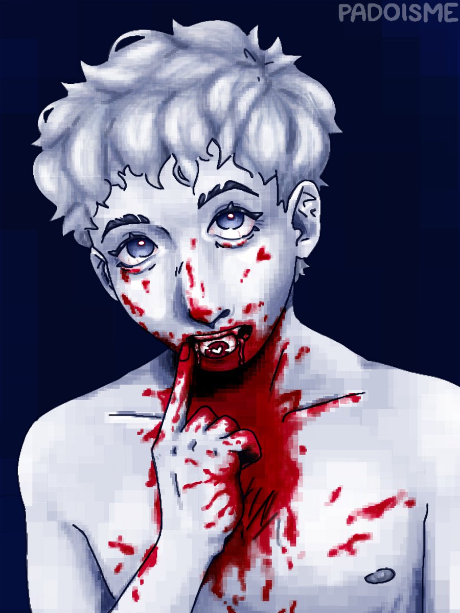 padoisme's tweet photo. heart eye howell <3 

[CW: blood, mild gore]

#phanart https://t.co/leQJNU2ALN