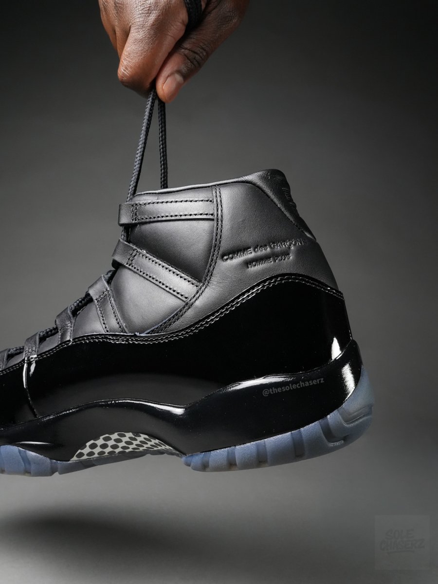 houseofheat's tweet photo. DETAILED LOOK: COMME des GARÇONS x Air Jordan 11 "Black" 🖤

📅 Fall 2026 https://t.co/9QpNedDh5K