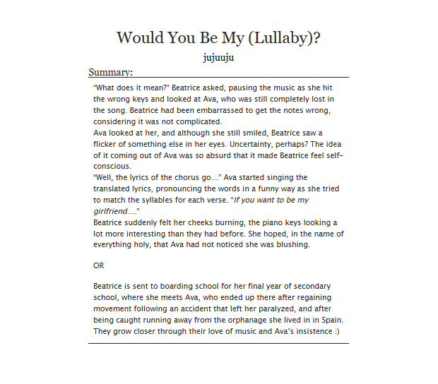 beyoushe's tweet photo. I just finished reading this incredibly written fic 🫶

Would You Be My (Lullaby)? by jujuuju
https://t.co/C9LNt6XuqZ

Thank you so much for this fic!! @asterjuju 

#WarriorNun #Avatrice
#SaveWarriorNun https://t.co/cHUiD4ToJl