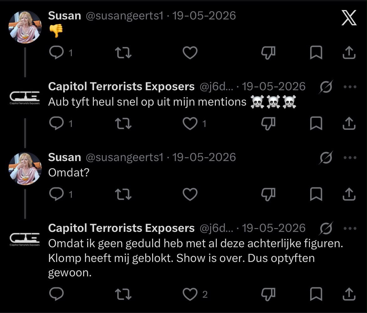 TRDVnl's tweet photo. 1/
Van geprezen OSINT-onderzoeker naar het afvoerputje van X.

De val van @j6dreamteam/@CTExposersJ6 in een notendop: hoe de oneliner "doen wij goed werk" een rookgordijn werd voor pure arrogantie, treiterijen en online drama.

Een overzicht. 👇 https://t.co/Clp1bZYSrF