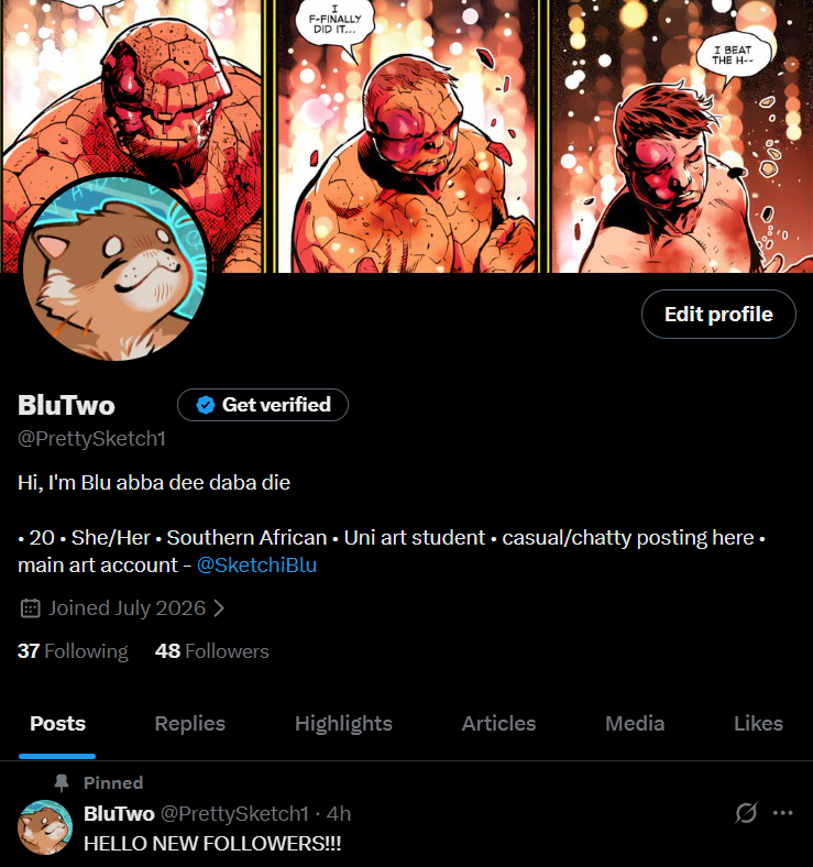 SketchiBlu's tweet photo. @PrettySketch1 Updated proof of my alt account's existence https://t.co/7q3U3SfFgt