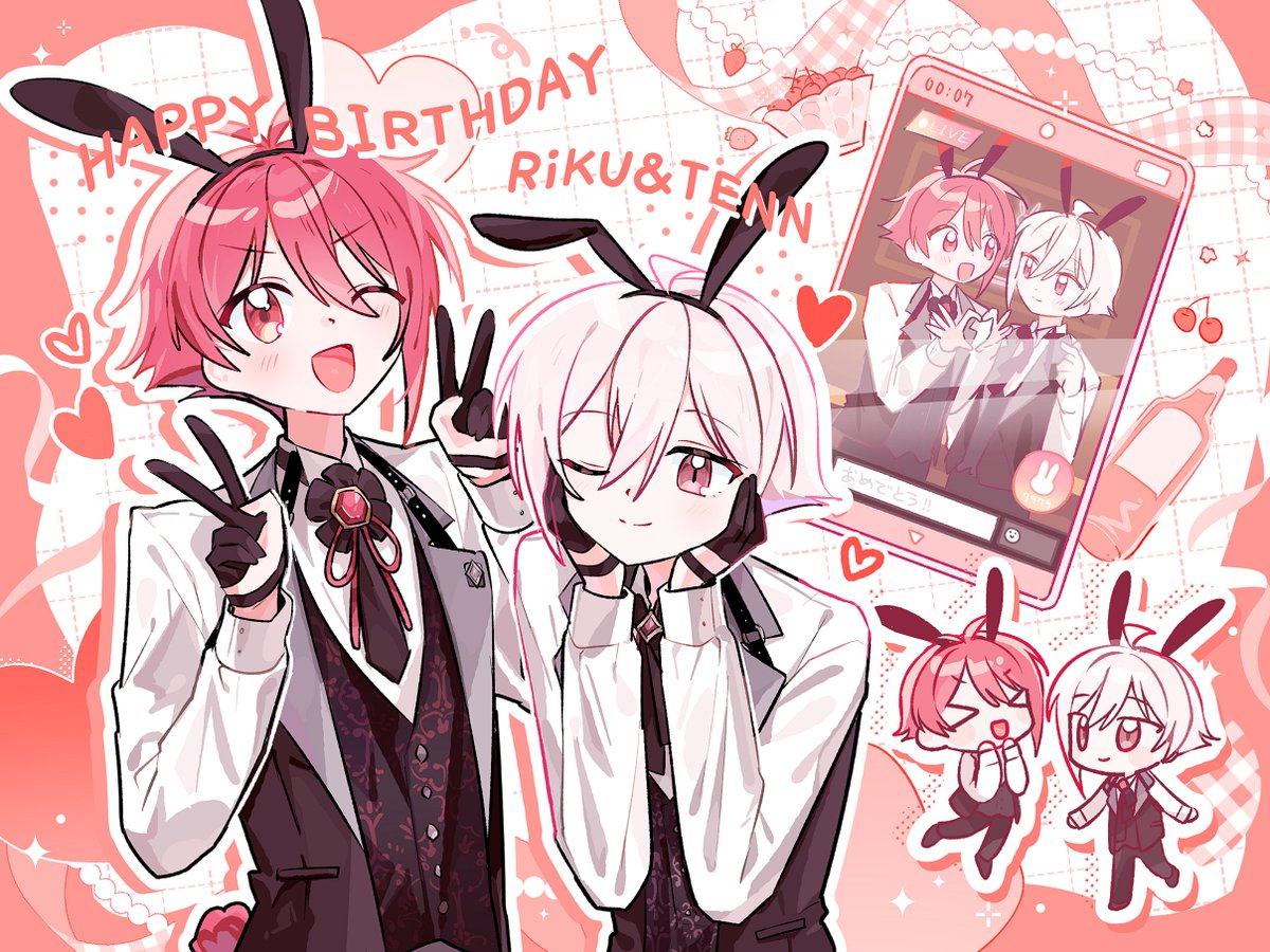 chike_i7's tweet photo. ❤️🩷❤️🩷❤️🩷
#七瀬陸生誕祭2026
#九条天生誕祭2026
🩷❤️🩷❤️🩷❤️ https://t.co/3kkTfnptUC