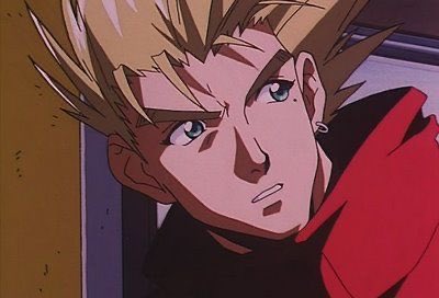 crybabyvash's tweet photo. sometimes i remember that in tri98, they randomly made vash’s earring into a covert telecom device for like 2 episodes and then never spoke of it again💀 https://t.co/LPfMaMR8Pt