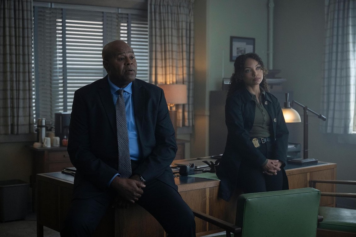 BlackFilmAlerts's tweet photo. Chi McBride and Logan Browning in ‘I Will Find You.’

• McBride plays Max Williams.
• Browning plays Sarah Greer.

📺: Now streaming on Netflix. https://t.co/F4IJfDOmPv