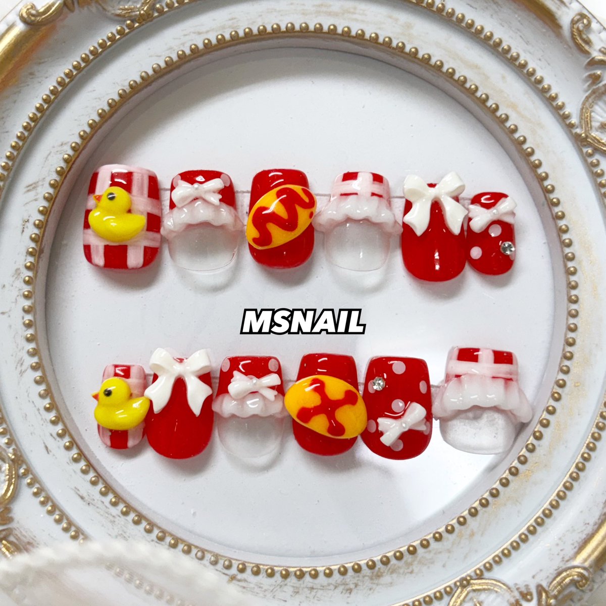 msnail_X's tweet photo. 非公式 アイドリッシュセブン 七瀬陸 イメージネイルチップ🍳🍅🍚

オムライスイメージしました🐥❤️

#アイナナ #アイドリッシュセブン #ネイルチップオーダー #オーダーネイルチップ

https://t.co/NlaYNSdWiF.. https://t.co/oz3G9iDvq6