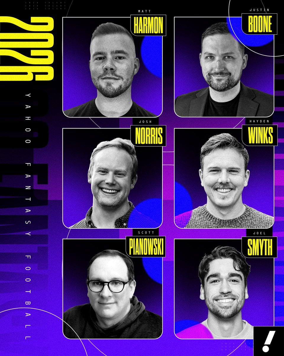 YahooFantasy's tweet photo. We built a superteam.

Presenting the Yahoo Fantasy football analyst lineup: https://t.co/XjSR6RjgQP