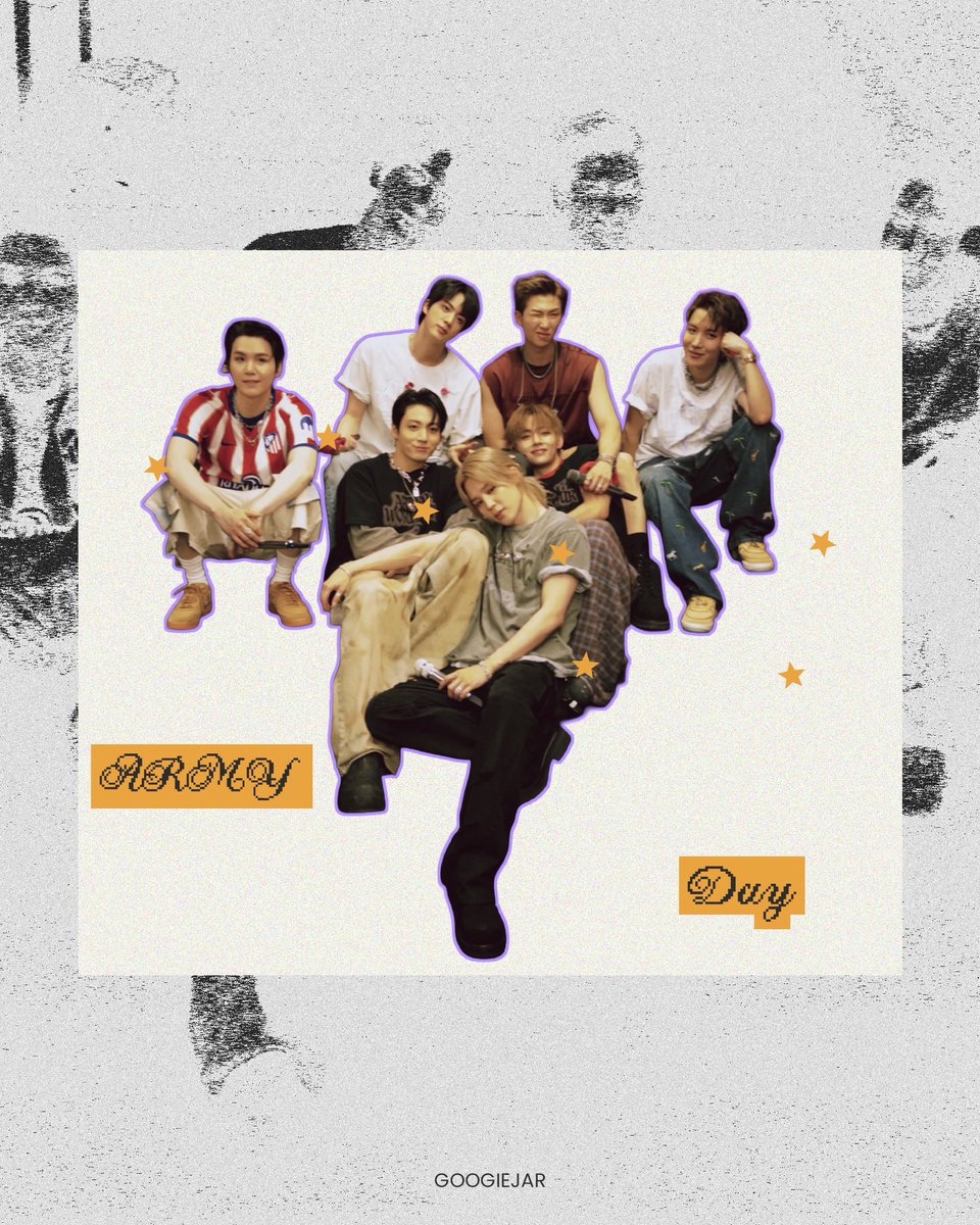 googiejar's tweet photo. happy ARMY day! 💜 https://t.co/JvcJrBOkgd