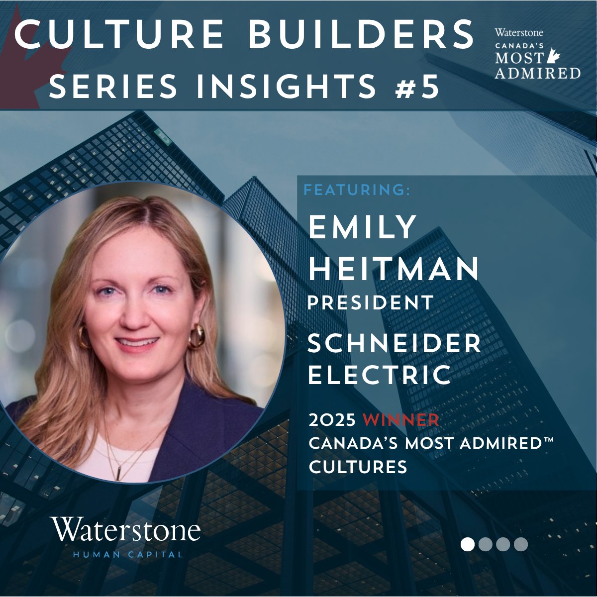 waterstonehc's tweet photo. Feedback is easy to collect. Turning it into trust is the hard part.

We're pleased to highlight Emily Heitman, President at Schneider Electric, and her insights on enhancing culture through feedback and engagement. 

#CultureBuilders #Trust #2025CanadasMostAdmiredWinner https://t.co/Q8ktSFW2BB