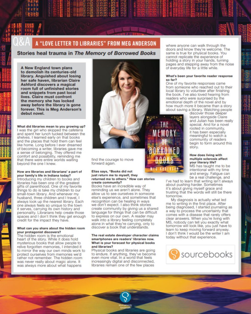 SBKSLibrary's tweet photo. Did you catch Meg Anderson's interview about THE MEMORY OF BORROWED BOOKS in Library Journal's ALA Galley Guide?? 😍 If not, no worries! Read it now, then go and request it on Edelweiss &amp; NetGalley 🎉 https://t.co/EwBkIqs7et