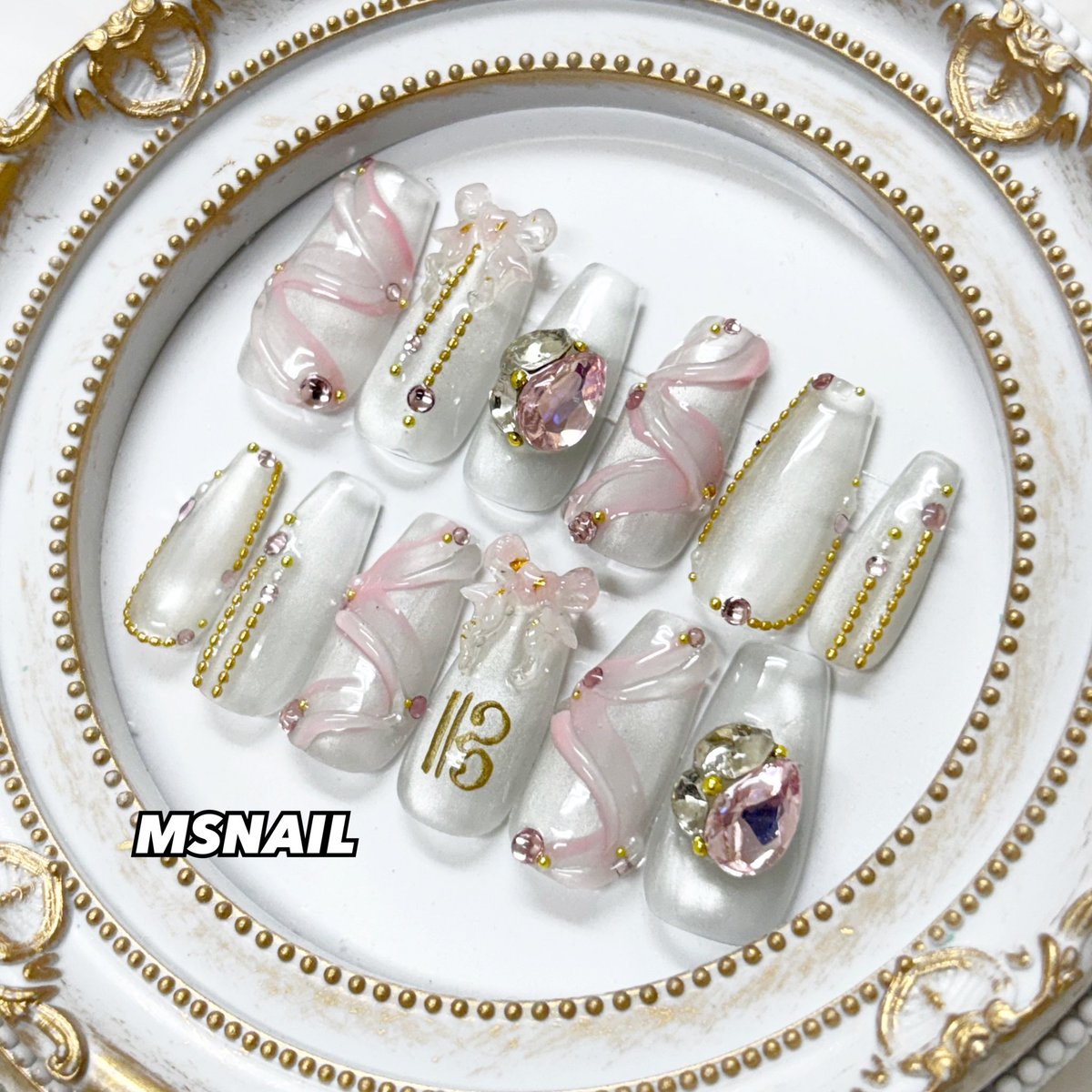 msnail_X's tweet photo. 非公式 アイドリッシュセブン TRIGGER 九条天 イメージネイルチップ🩷💎

マグネットベースでキラキラ✨️

https://t.co/ftgpLiNMbG.. https://t.co/VS5qXUbPk4