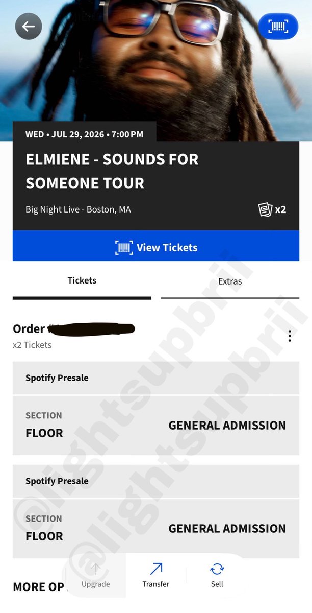 lightsupbrii's tweet photo. selling two GA tickets to see elmiene in boston on july 29th! hoping for $50 each but price is negotiable! please dm if interested! https://t.co/VP77hE7Fte