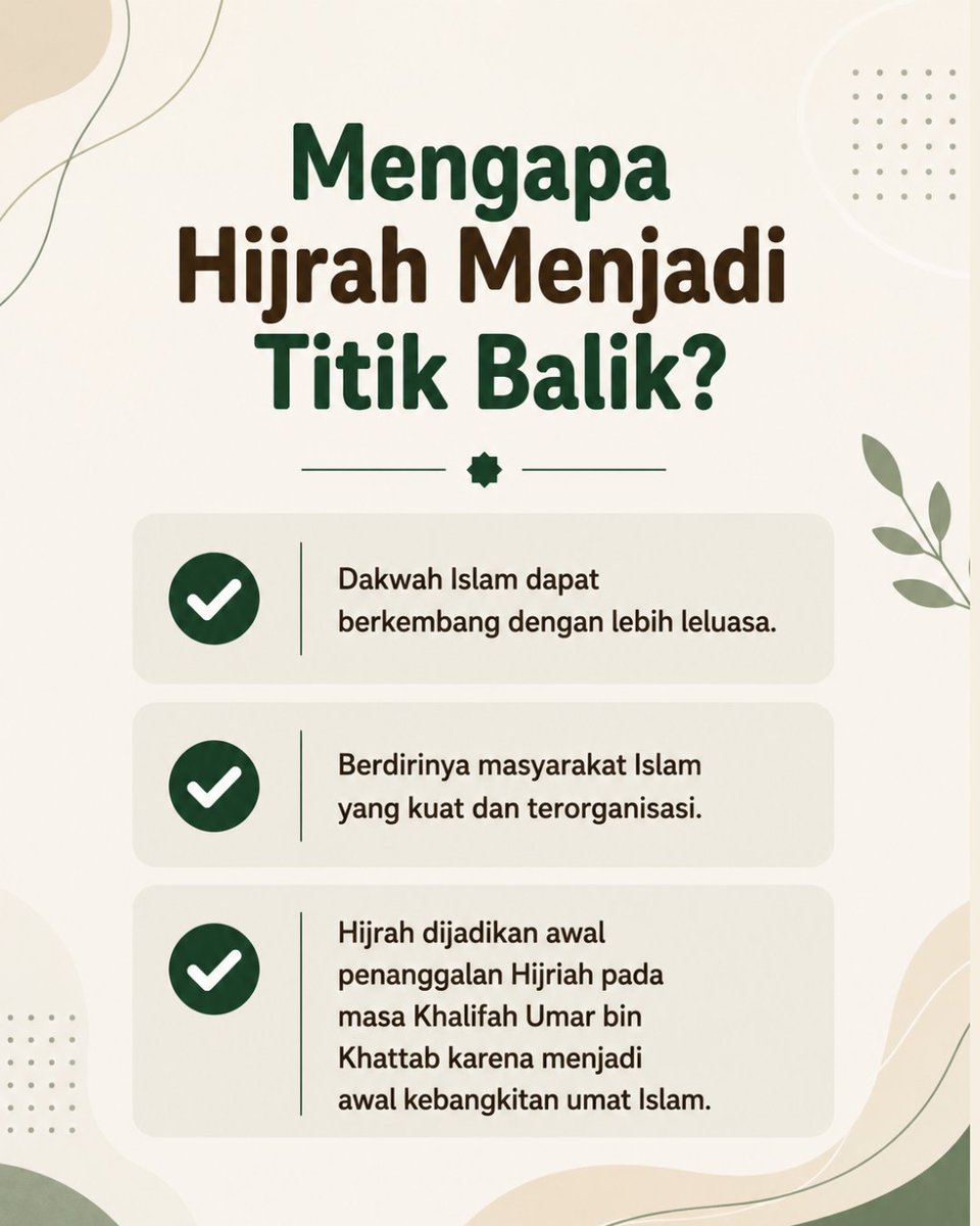 eduhajj's tweet photo. 🌙 Hijrah bukan sekadar berpindah tempat, tetapi awal lahirnya peradaban Islam. Semoga semangat hijrah menginspirasi kita untuk terus memperbaiki diri dan menebarkan kebaikan. 🤲✨

#HijrahNabi #Muharram #SirahNabawiyah #Islam #EduhajjOfficial https://t.co/bdwl2irGVA