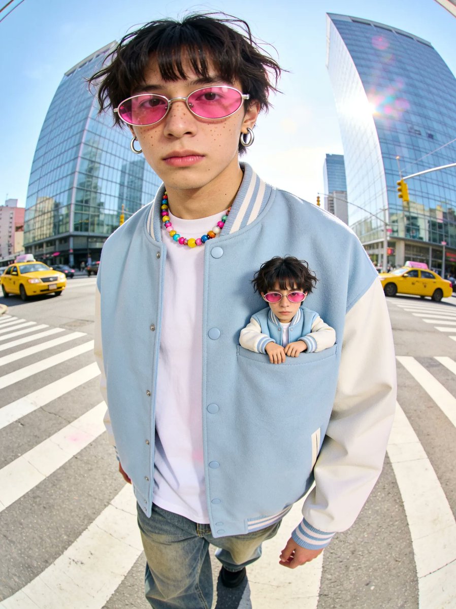 magnific's tweet photo. Big you. Mini you with Seedream 5.0 Pro powered by @BytePlusGlobal

The fisheye distortion, the skin texture, all straight out of the model

All the prompts in ALT https://t.co/tOyCbP8VlJ