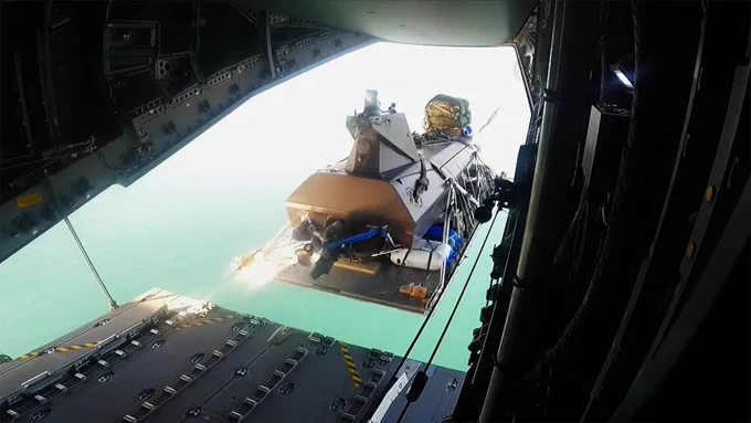 Kraken is airdropped from the A400M
