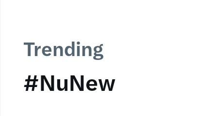 newfrvr's tweet photo. #NuNew trending 😍 https://t.co/qJo10LwyIV