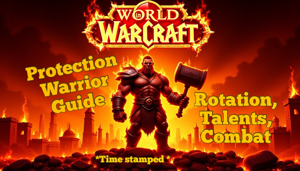 ObowenPoteen's tweet photo. WORLD OF WARCRAFT: https://t.co/Rpd6X45728 WoW: WARRIOR (protection) rotation guide. #creator #gaming #worldofcraft #Wow #Warcraft https://t.co/U78UHKpsJK