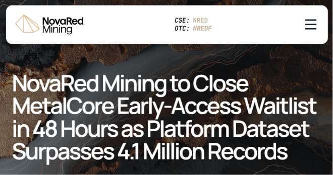 Thai_phantom's tweet photo. Not saying this is a gem yet, but it definitely made me stop scrolling. NRED just crossed 4.1M records on MetalCore, up from 2.7M+, with 920 users already registered. Actual milestones are what get my attention. 

$DRAM  $UUUU https://t.co/9dSJPi2Atf
