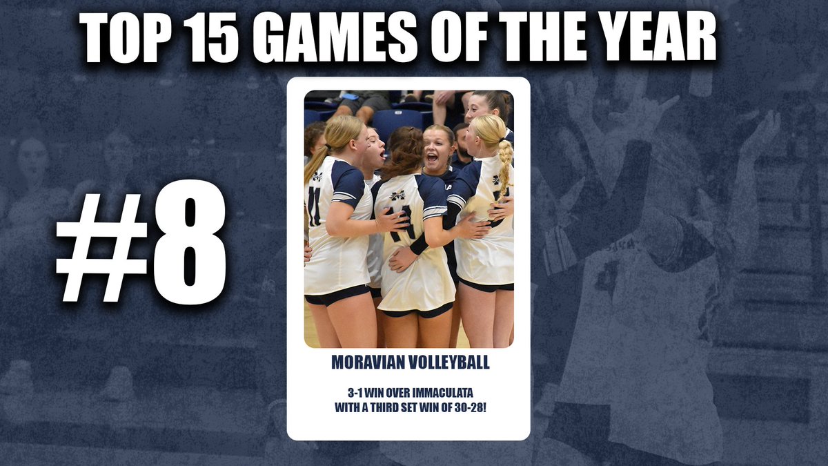 MUGreyhounds's tweet photo. Top 15 Games of 2025-26 - #8 Women’s Volleyball Rallies Past Immaculata #HoundEm @MoravianVB 
https://t.co/lQTSRhvyG1 https://t.co/ea5inC6Zls