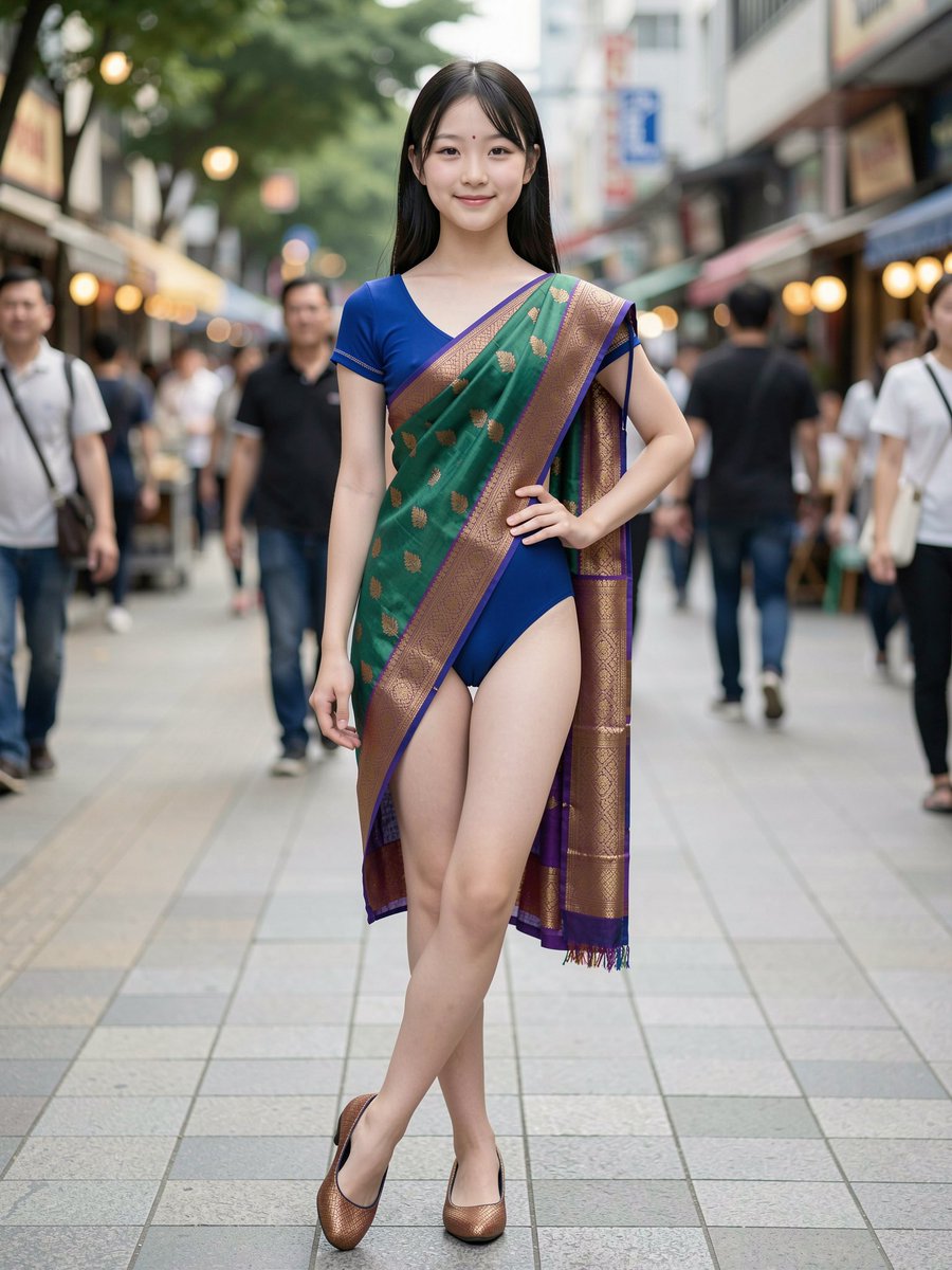 muminga8912's tweet photo. このシリーズは名作の予感…
イン��のサリーをオマージュしたレオタード

A leotard inspired by the Indian sari

भारतीय साड़ी से प्रेरित एक लियोटार्ड

#AIart
#AI生成
#leotard
#india
#sari https://t.co/D5KkKepMUB