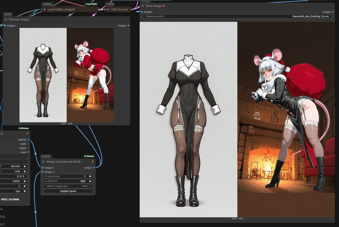 SlipperyGem's tweet photo. Got a pair of outfit extractor and clothing try-on loras from kingroka working on a set of workflows from nsfwVariant.

It works, I like it, but no time to test more for now.
https://t.co/5S2nMjqeo6
https://t.co/MF4jKsKAlo
https://t.co/A8mNPOPHKz https://t.co/p8QcN8BeP0